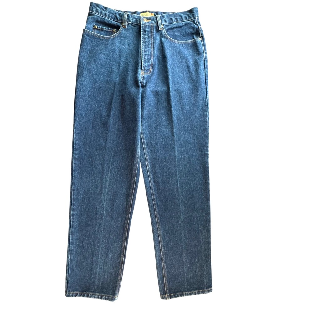 Outbound 44 Denim Jeans Mens 34x30 Blue Straight Leg 100% Cotton EUC